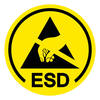 ESD Protective Area Symbol Sign, Vector Illustration, Isolated On White Background Label .EPS10